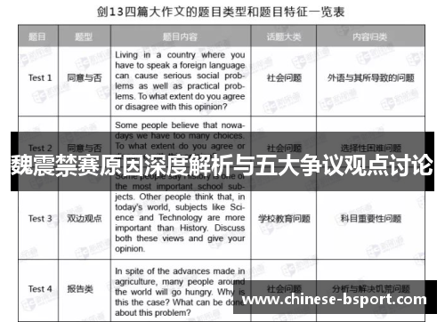 魏震禁赛原因深度解析与五大争议观点讨论